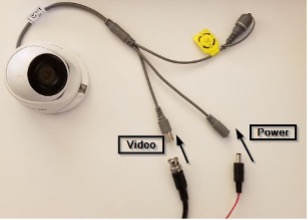 Connecting Siamese Cabling to an Analog Camera